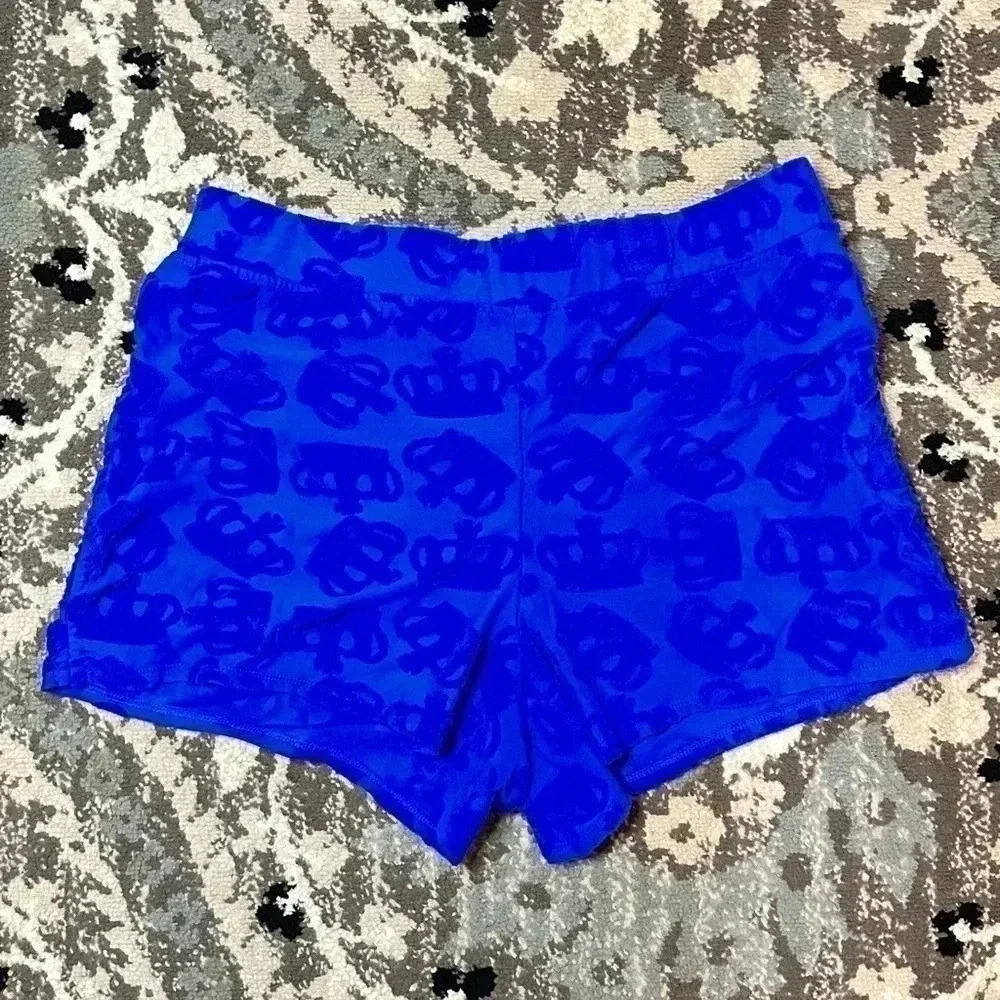 Juicy Couture Blue Crown Terry Shorts 1X - Picture 2 of 5